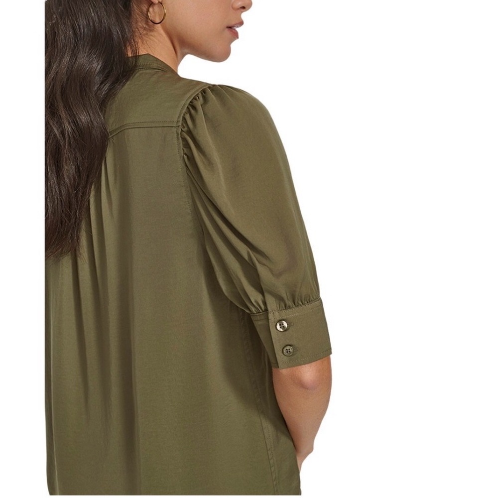 Calvin Klein Jeans Olive Button-Down Shirt - Picture 3 of 10